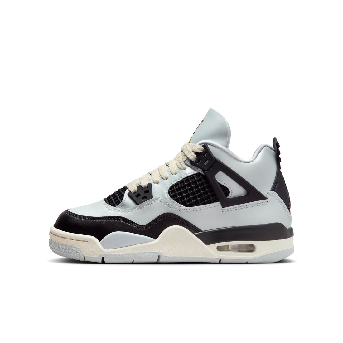 Air Jordan 4 Retro (GS) "Platinum & Gold"