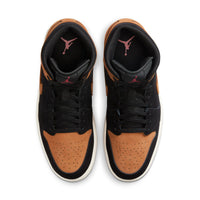 Air Jordan 1 Mid SE "Black/Flax-University Red"